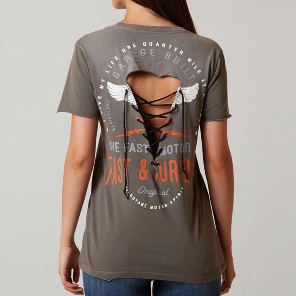 ⭐️NWT (48$) Affliction Fast & Furious woman’s Tee SZ SM